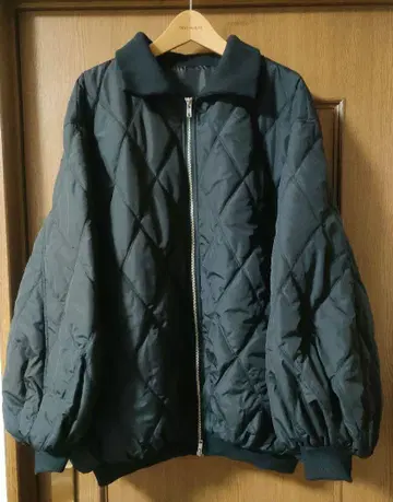 Heather 퀼팅 볼륨 블루종