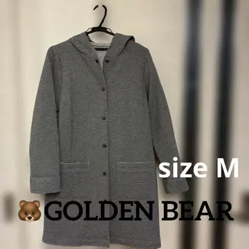 golden bear [컨디션 최상] 그레이 후드 부착 맨투맨 롱 코트