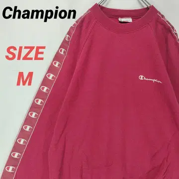 Champion 챔피온 맨투맨 자수 로고 사이드 로고 남성용 빨간색