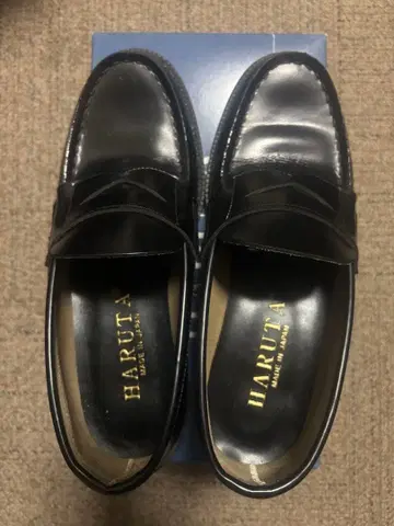 HARUTA 블랙 로퍼