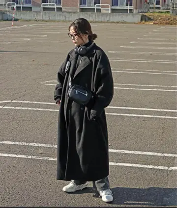 COURO 3WAY 넥 울 라이크 오버코트