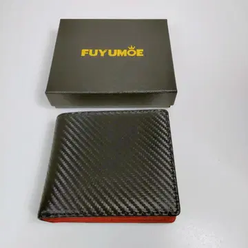 미사용 새상품 FUYUMOE 후유모에 지갑 남성용 2단 얇은 타입 레드