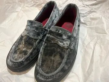 [VANS VELVET LOAFER V96VVT (GERY)] 26cm