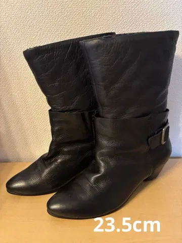새상품급 RABOKIGOSHI WORKS 블랙 숏부츠