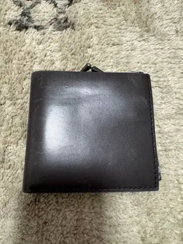 가죽 블랙 접이식 지갑
