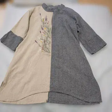 손그림 코튼 하우스. 이노이 마사코. 튜닉. 원피스.