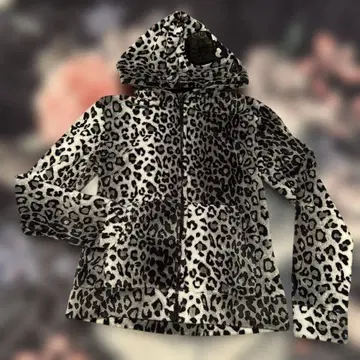 Xfrm leopard pattern skull head hoodie