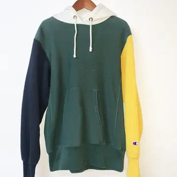 Champion 챔피온 단색 택 크레이지 패턴 후드티