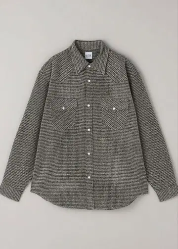 CGS. 체크 무늬 웨스턴 셔츠 그레이 M