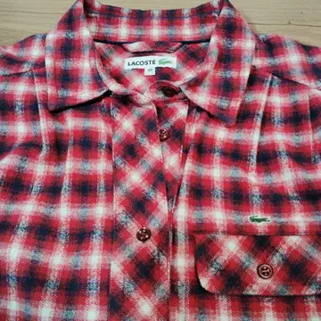 새상품급 LACOSTE 코듀로이 긴팔 셔츠 원피스 튜닉