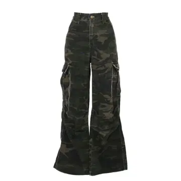 새상품급 judin 카모플라쥬 플레어 팬츠 S 사이즈
