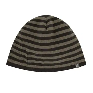 COYSEIO DUAL STRIPE BEANIE MUD KHAKI