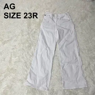ADRIANO GOLDSCHMIED 화이트 와이드 데님 23R (236)