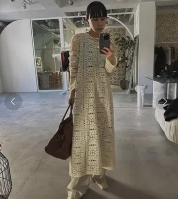 2WAY GEOMETRIC LACE LONG TOP