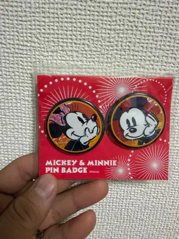 Disney 미키 & 미니 핀 배지 세트