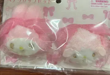 My Melody 헤어 클립 세트 기념일 리본 공주 마이멜로디