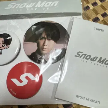 Snow Man 1st POP UP 캔뱃지 사진 카세트