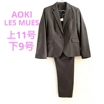 [ 새상품급 ] AOKI 여성용 다크 브라운 수트 셋업 상하의 세트