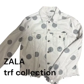 ZARA trfcollection 도트 무늬 데님 자켓