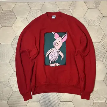 80s 90s 미국제 빈티지 맨투맨 피글렛 곰돌이 푸우