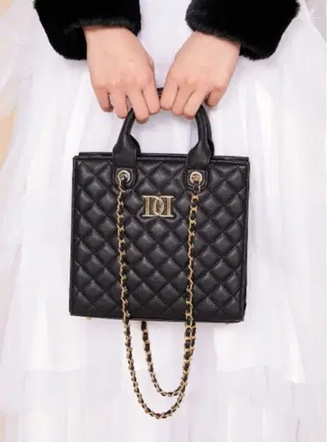 darich DD 모티브 스퀘어 백 BLACK