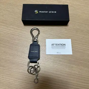 master-piece 키링 키링 가죽 블랙 gloss