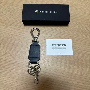 master-piece 키링 키링 가죽 블랙 gloss