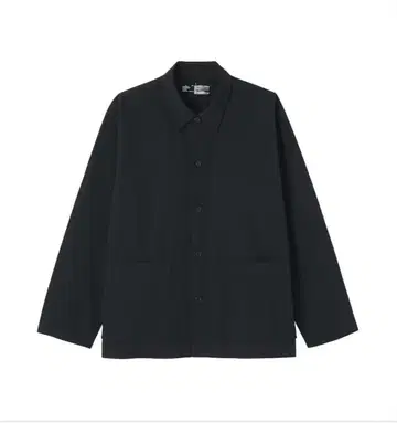 무인양품 워싱 브로드 셔츠 자켓 빅 사이즈 XL 블랙