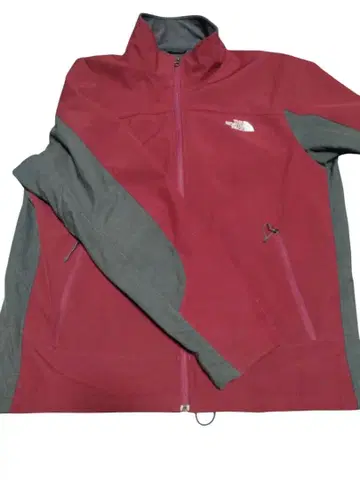 THE NORTH FACE 플리스 자켓 빨간색 그레이