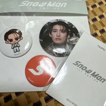 Snow Man 캔뱃지 사진 카세트