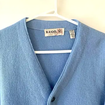 [ USED ] 남성용 IZOD 라이트 블루 가디건 USA 제조