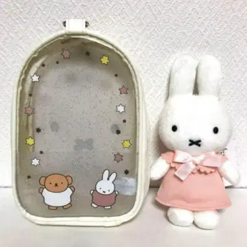 미피 스타일 컬러풀 멀티 파우치 컬러풀 마스코트 핑크