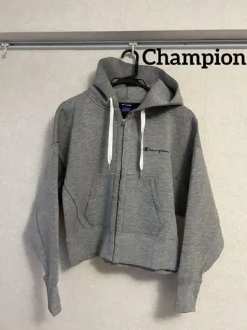 [ 새상품 미사용 ] Champion 후드티 맨투맨 그레이 숏 기장