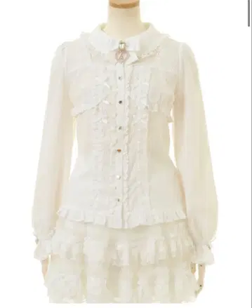 LIZLISA 백 셔링 블라우스