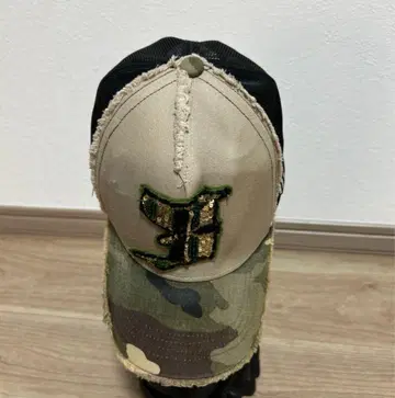 카모플라쥬 캡 프린지 가공 444 자수