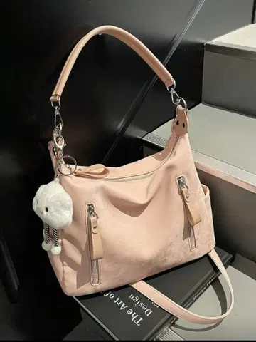 핑크 숄더백