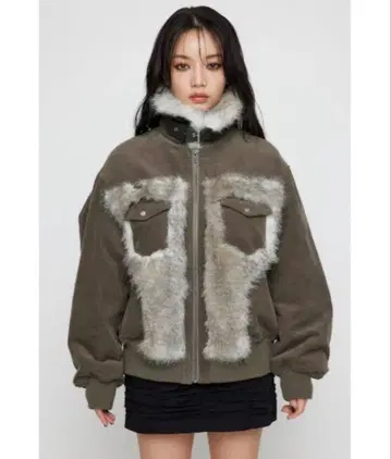 LAGUAGEM 라구아젬 CORDUROY OVER 블루종 카키