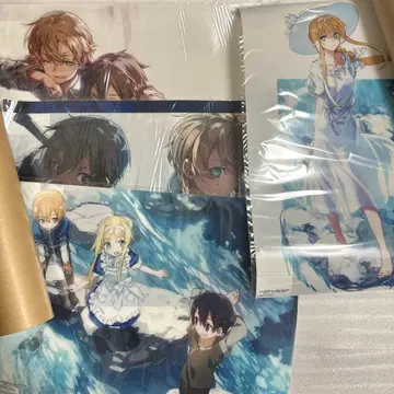 소드 아트 온라인 클리어 포스터 4종 키리토 유우지오 앨리스