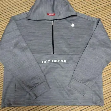and per se 하프 지퍼 후드티 LL