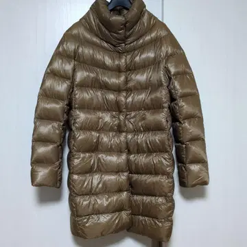 HERNO 카멜 브라운 롱 다운 자켓