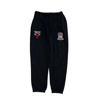 AVIREX NBA 배기 스웨트 팬츠 시카고 불스 블랙