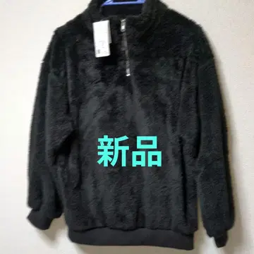 AS KNOW AS PLUS 블랙 플리스 자켓 (새상품)