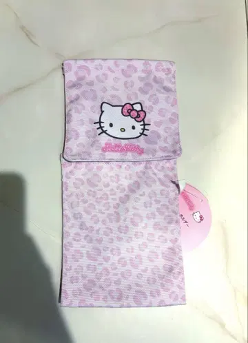 헬로키티 화장실 페이퍼 홀더 커버 핑크 레오파드 무늬
