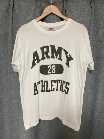 더블웍스 ARMY 28 ATHLETICS 티셔츠 스며드는 프린트