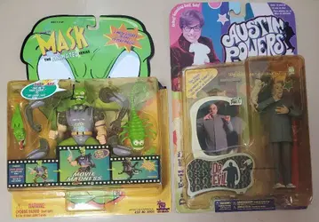 THE MASK + DR EVIL VINTAGE ACTION FIGU