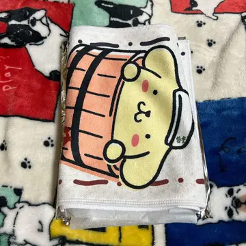 극락탕 x 산리오 콜라보 타월 배드바츠마루 & 폼폼푸딩