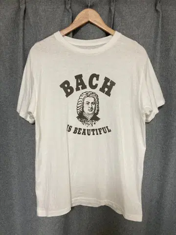 더블 웍스 BACH IS BEAUTIFUL 티셔츠 침지 프린트