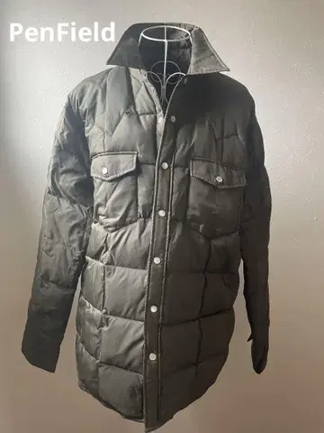 PenField 펜필드 퀼팅 다운 자켓 남성용 카키색 L
