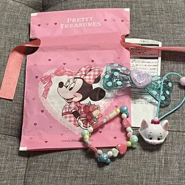 미사용 프리티 보물 디즈니 머리끈 아리엘 비즈 마리