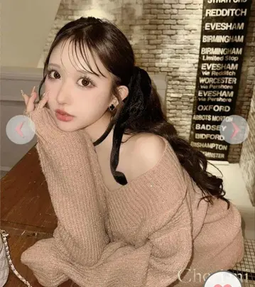 셰리미 Cherimi 오프숄더 라메 니트 원피스 M 사이즈 새상품